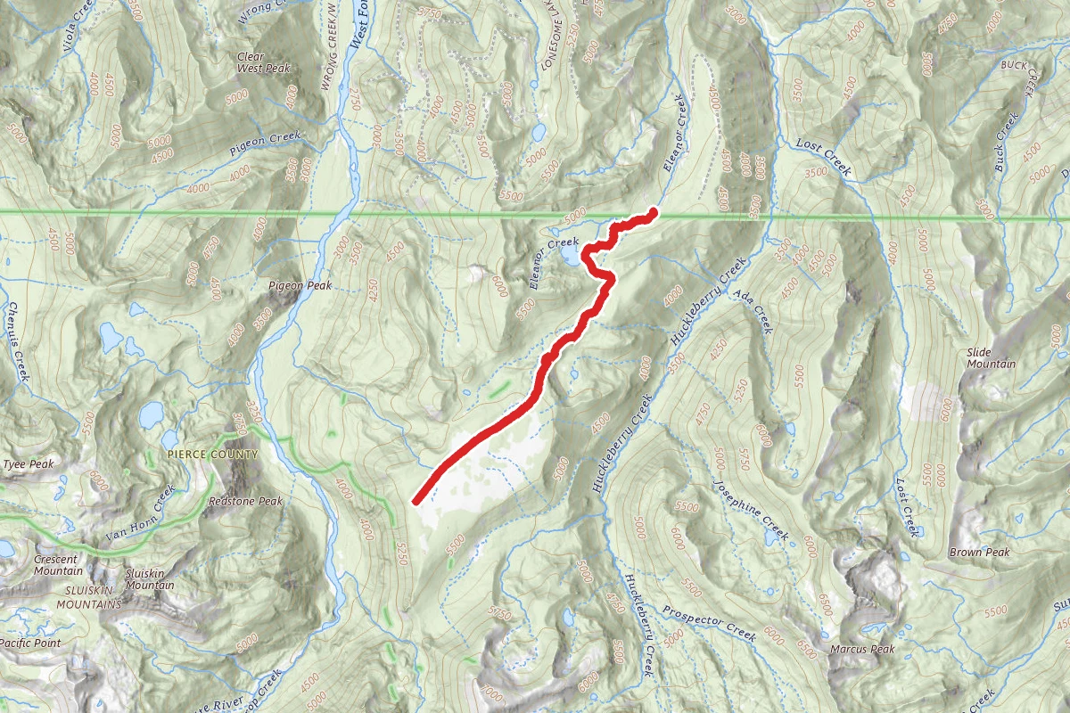 Grand Park Trail past Lake Eleanor
