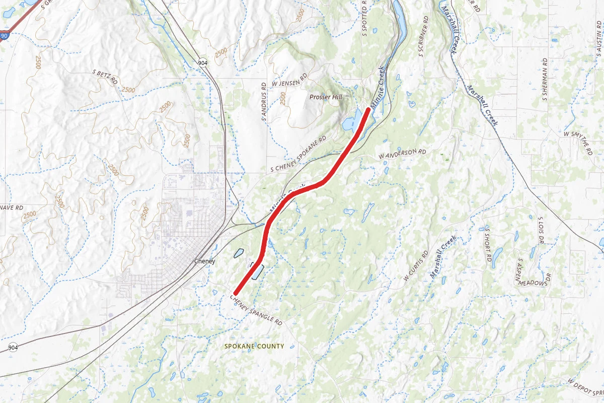 Columbia Plateau Trail to Fish Lake