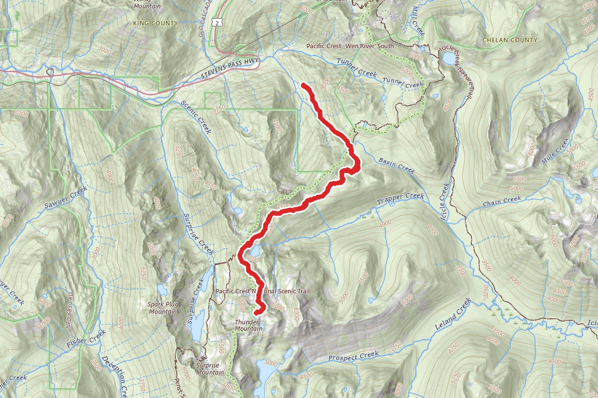 Thunder Mountain Lakes Trail
