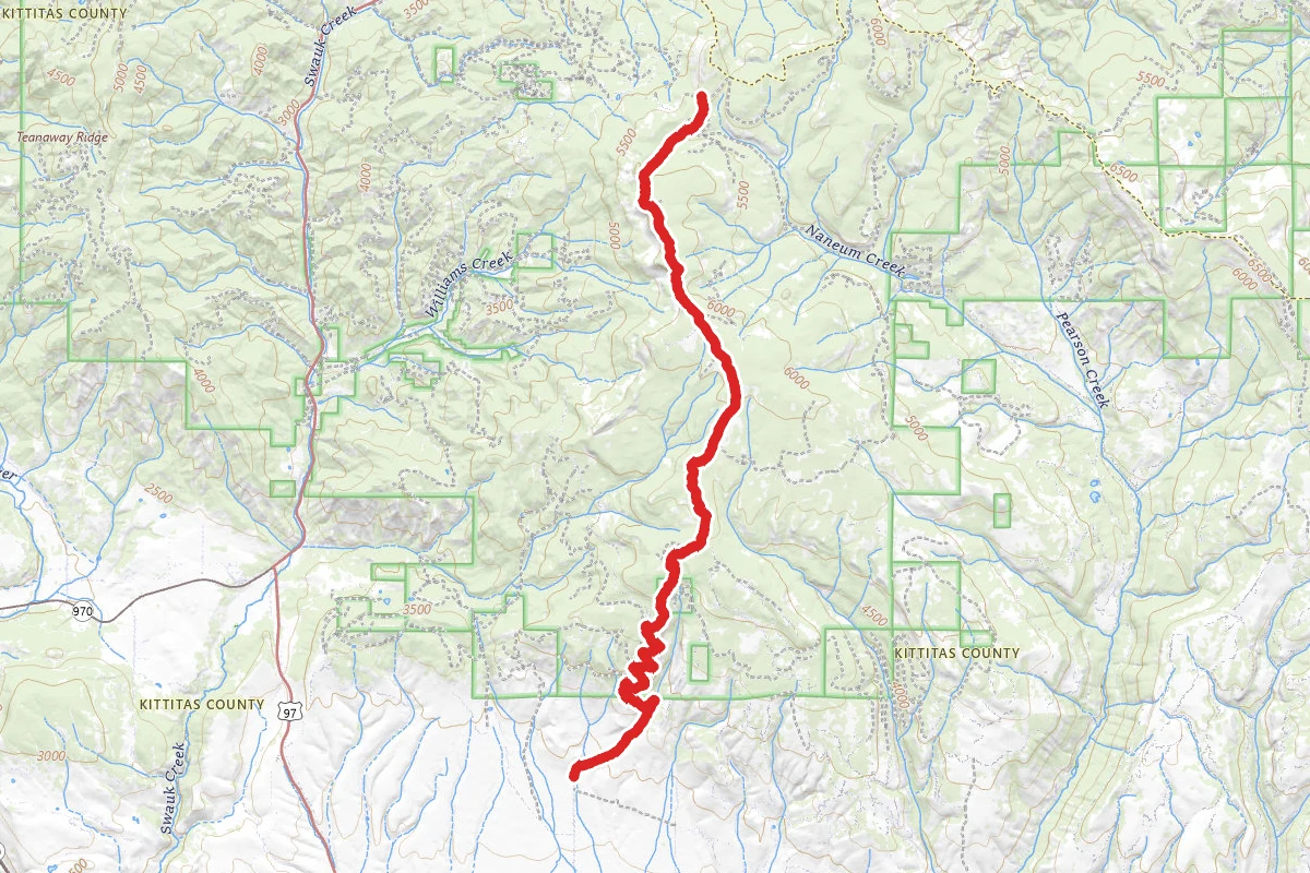 Table Mountain route map