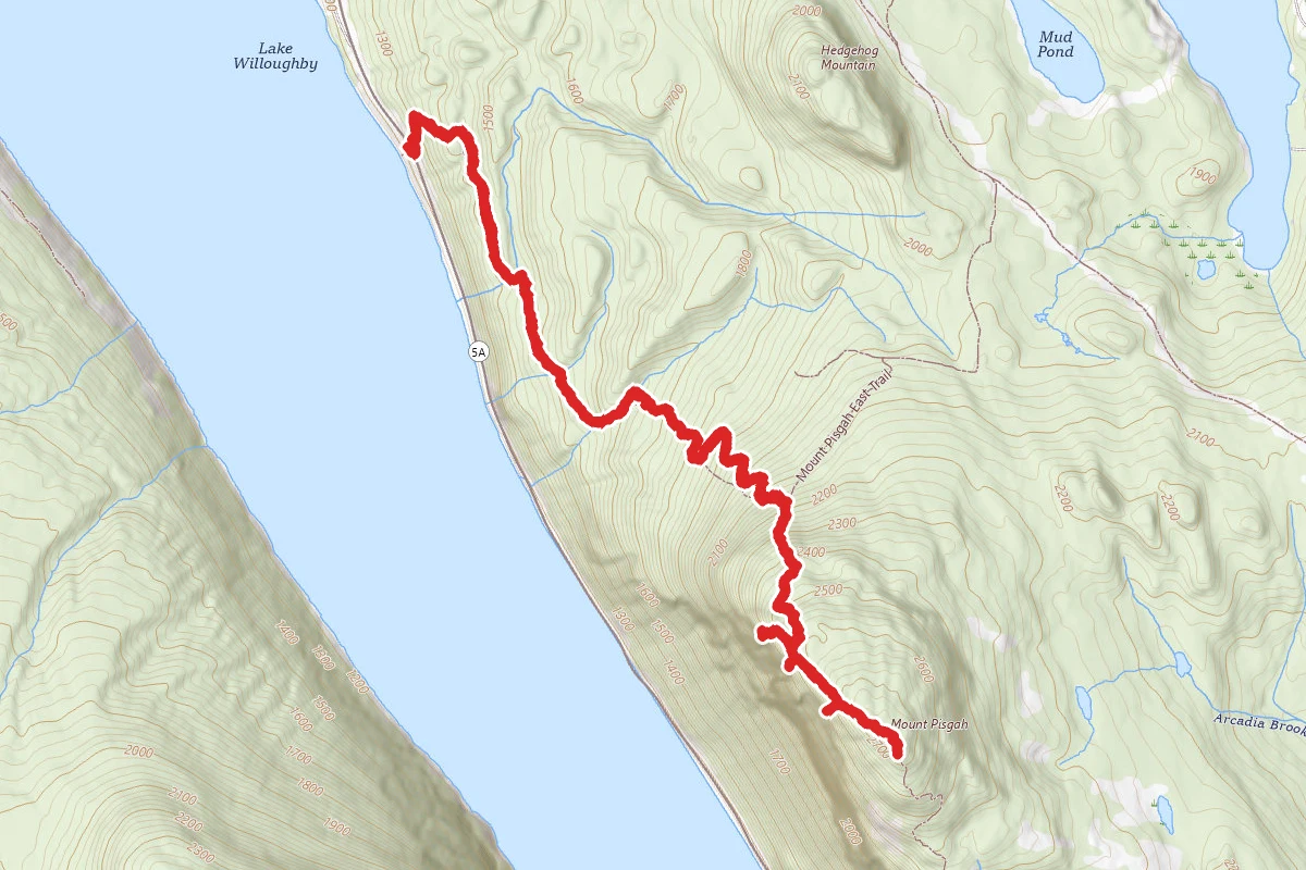 Mount Pisgah Via North Trail