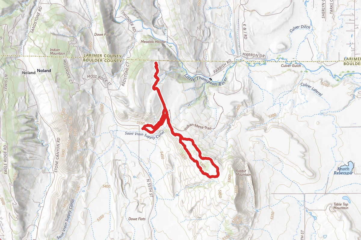 Little Thompson Overlook Trail and Eagle Wind Trail Loop