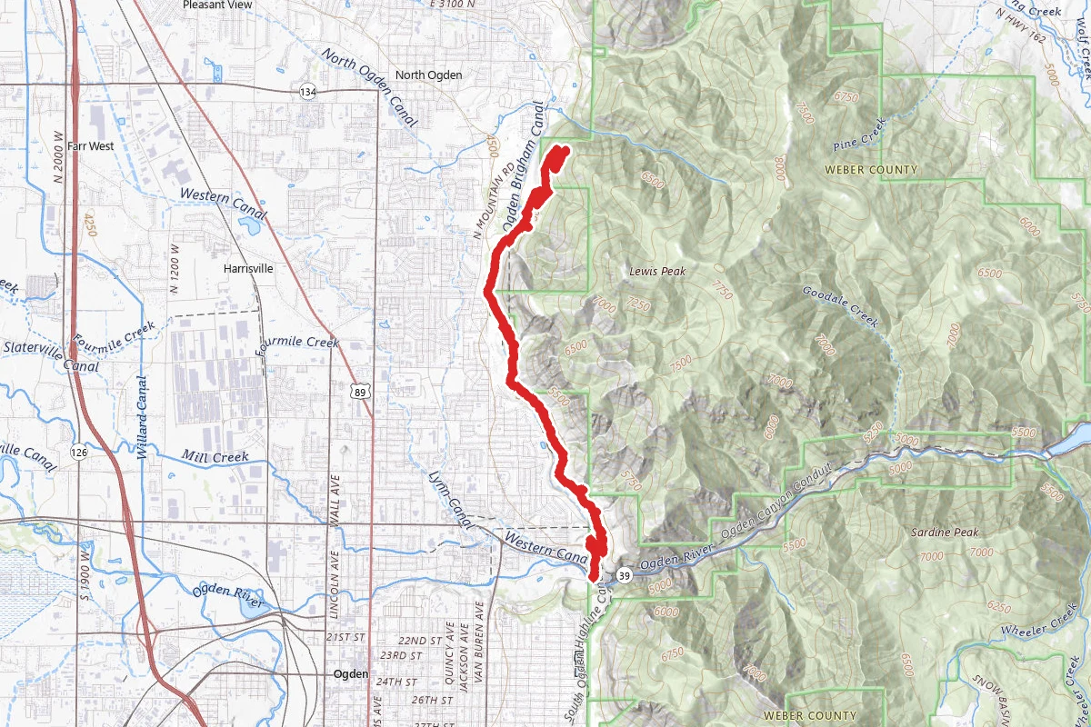 Bonneville Shoreline Trail (Lewis Peak Section)