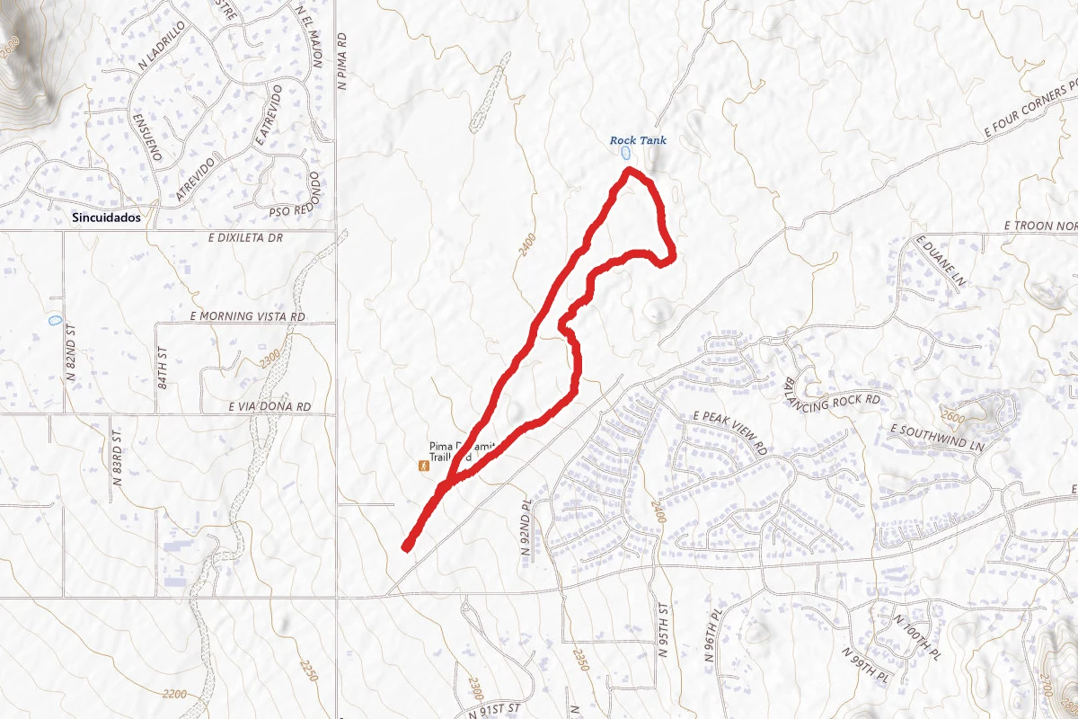 Pima Dynamite Trailhead Loop