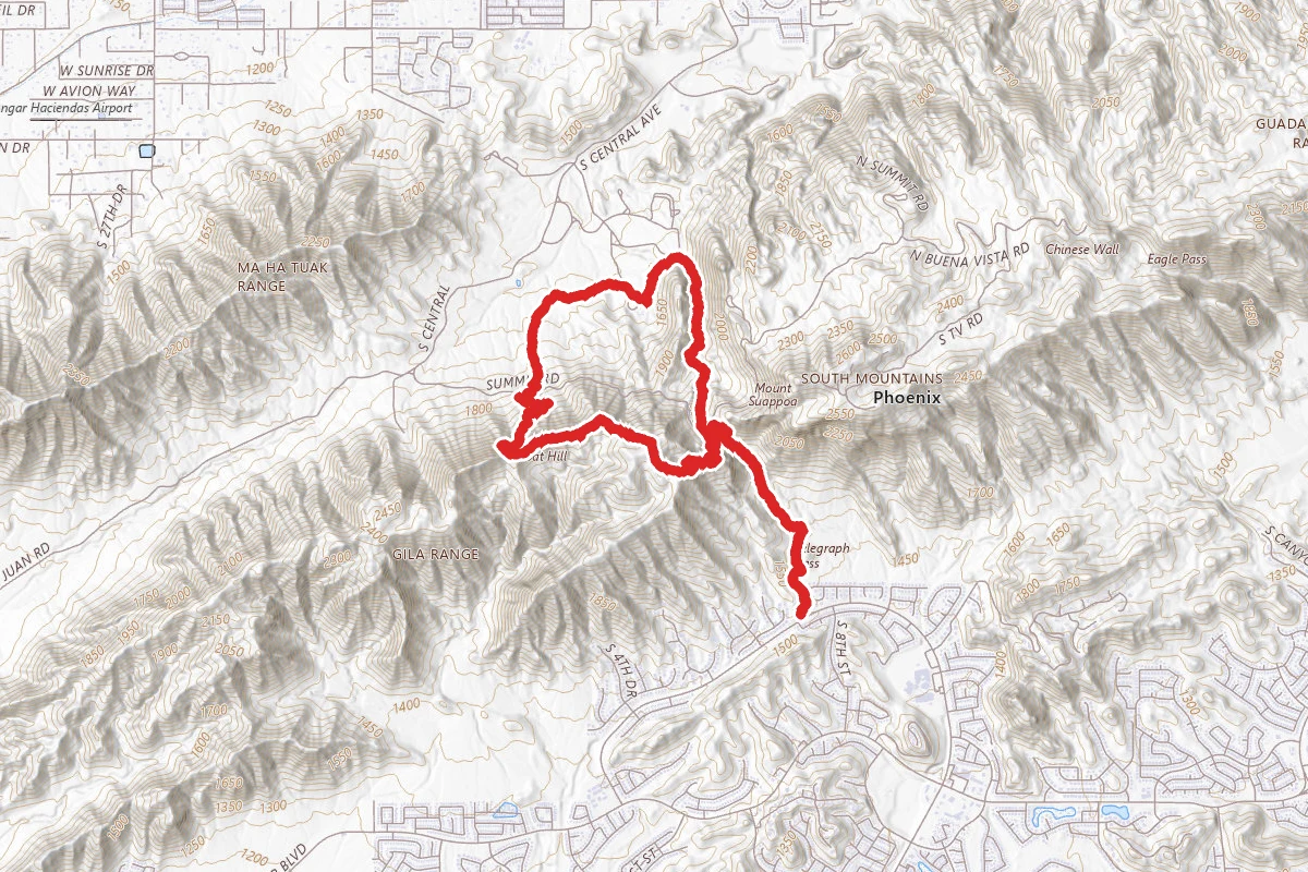 Telegraph Pass, Goat Hill, and Kiwani's Trail