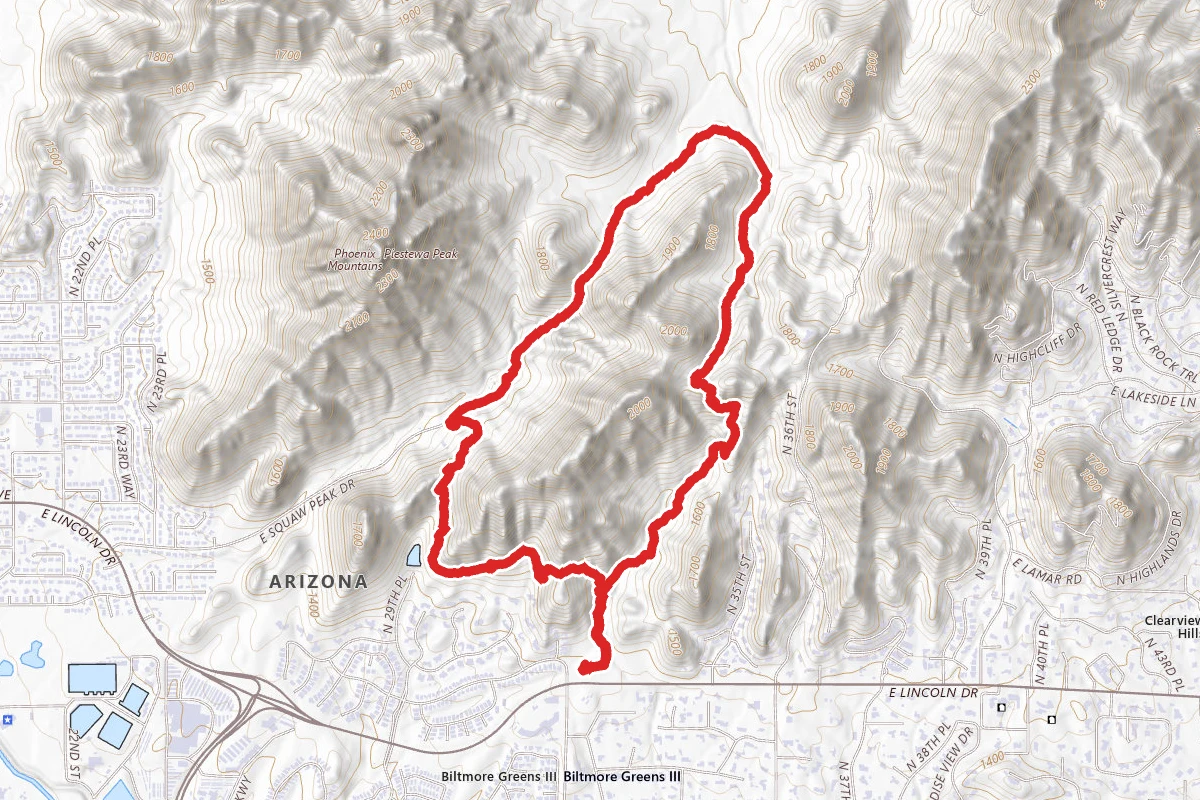Quartz Ridge and LV Yates Loop