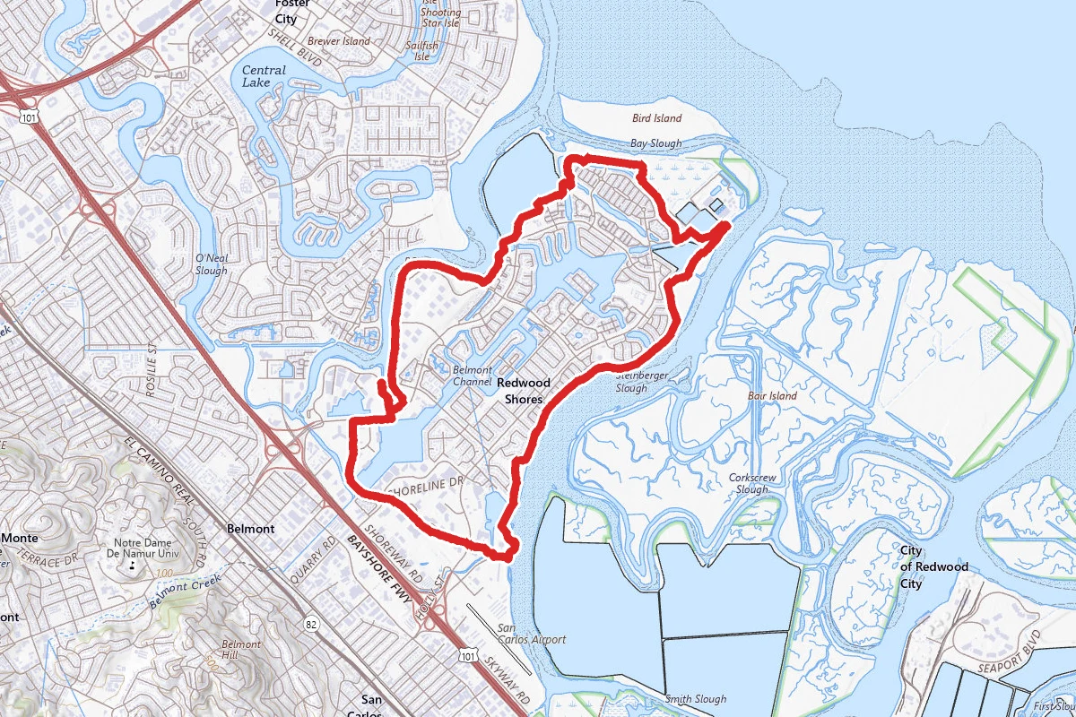 Redwood Shores Loop Trail