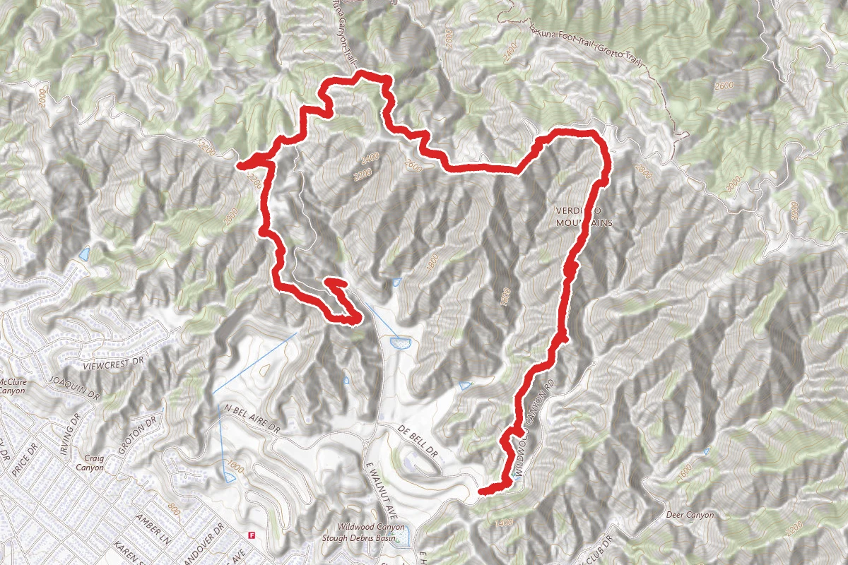 Vital Link and Stough Canyon Trails