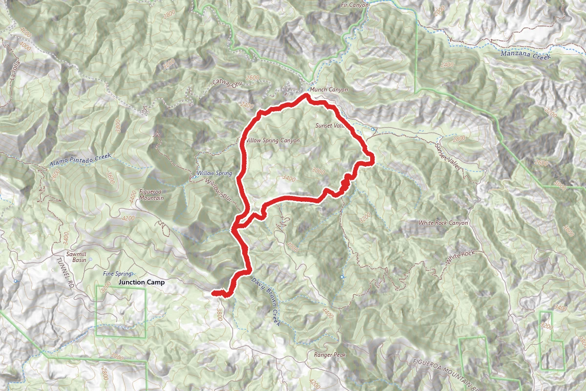 Figueroa Mountain to Davy Brown Campsite Trail