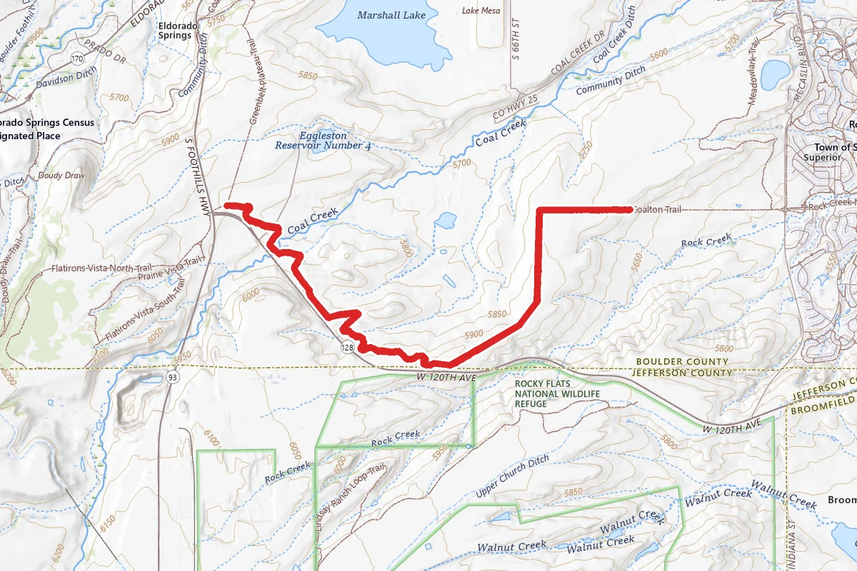Colton Road to the High Plains Trail