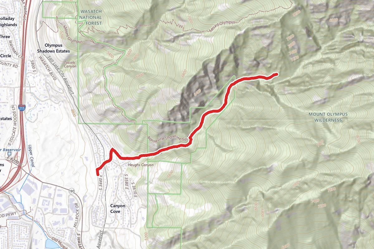Heughs Canyon Trail