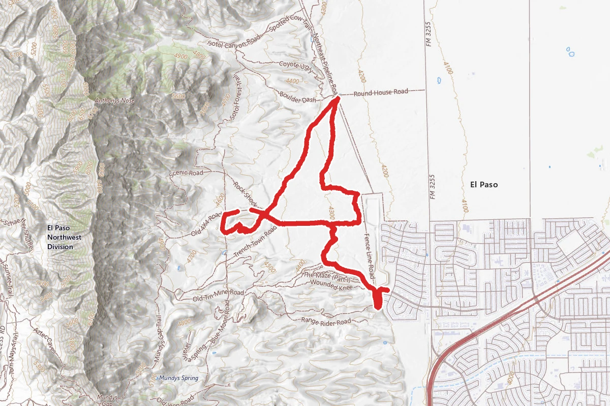 Lazy Cow and Mad Cow Trails Loop