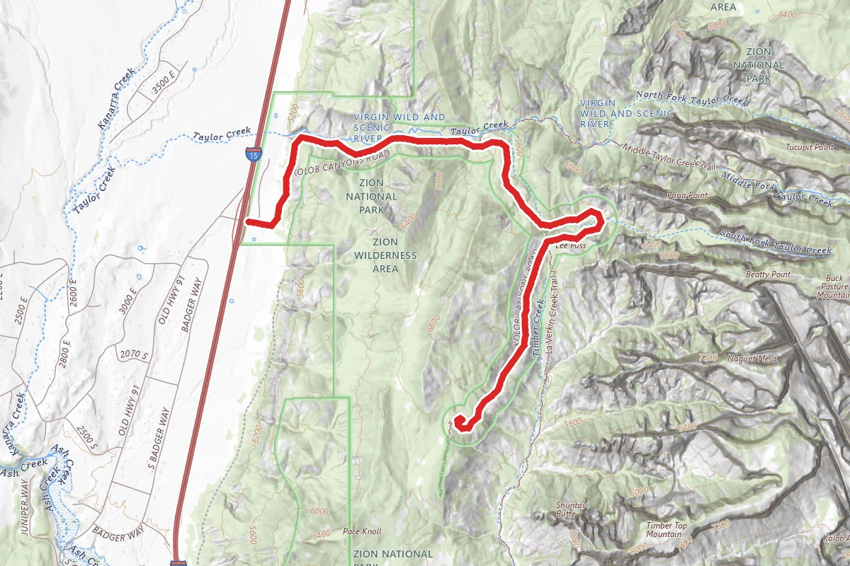 Kolob Canyon Scenic Drive
