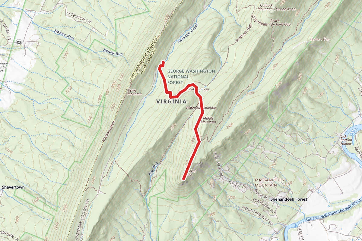 Strickler Knob Trail
