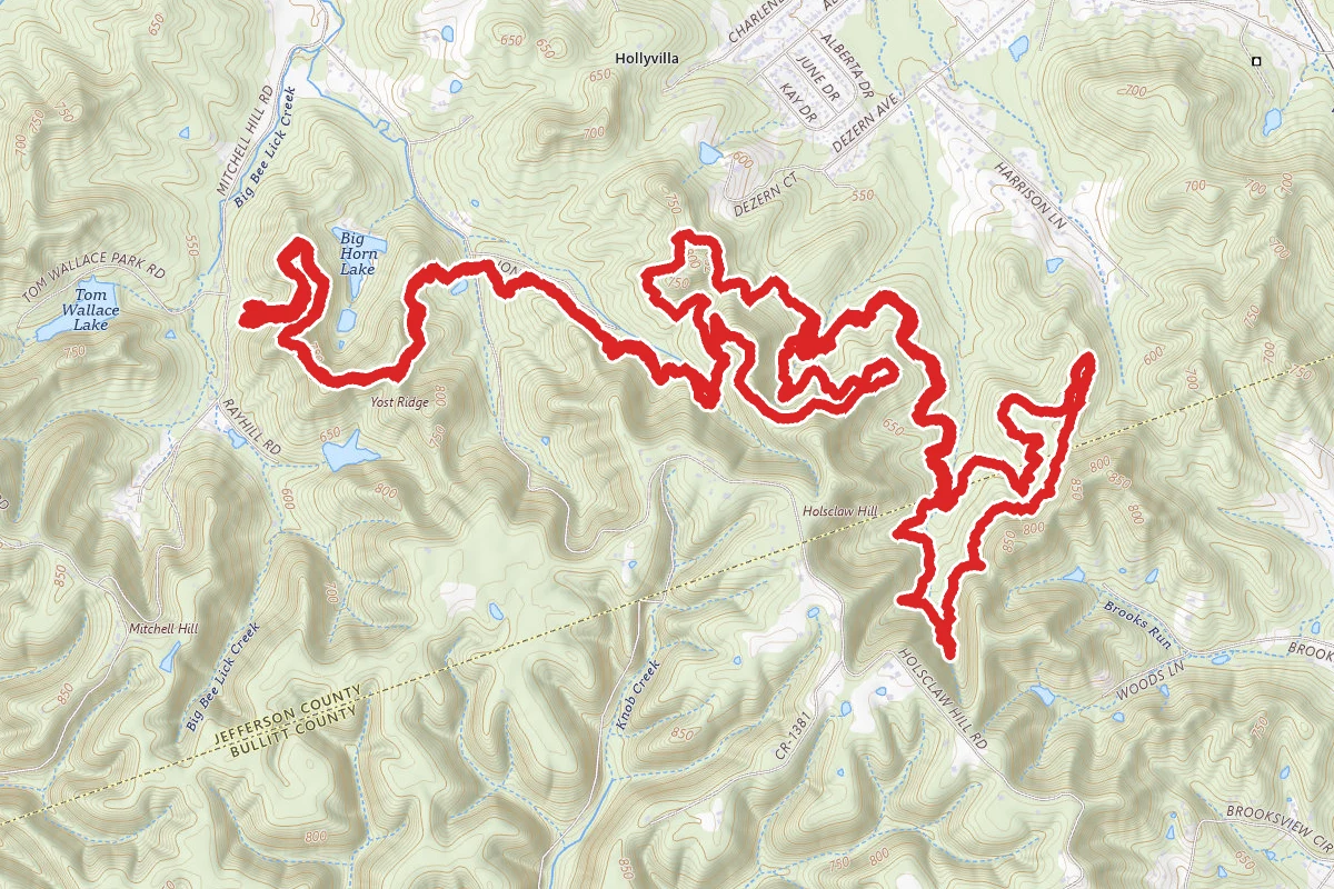 Yost Ridge, Coral Ridge, and Holsclaw Hill Loop