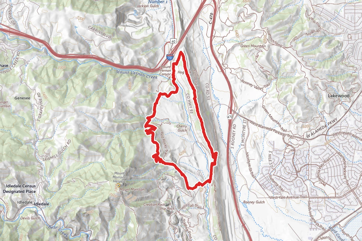 Red Rocks to Dakota Trail Loop
