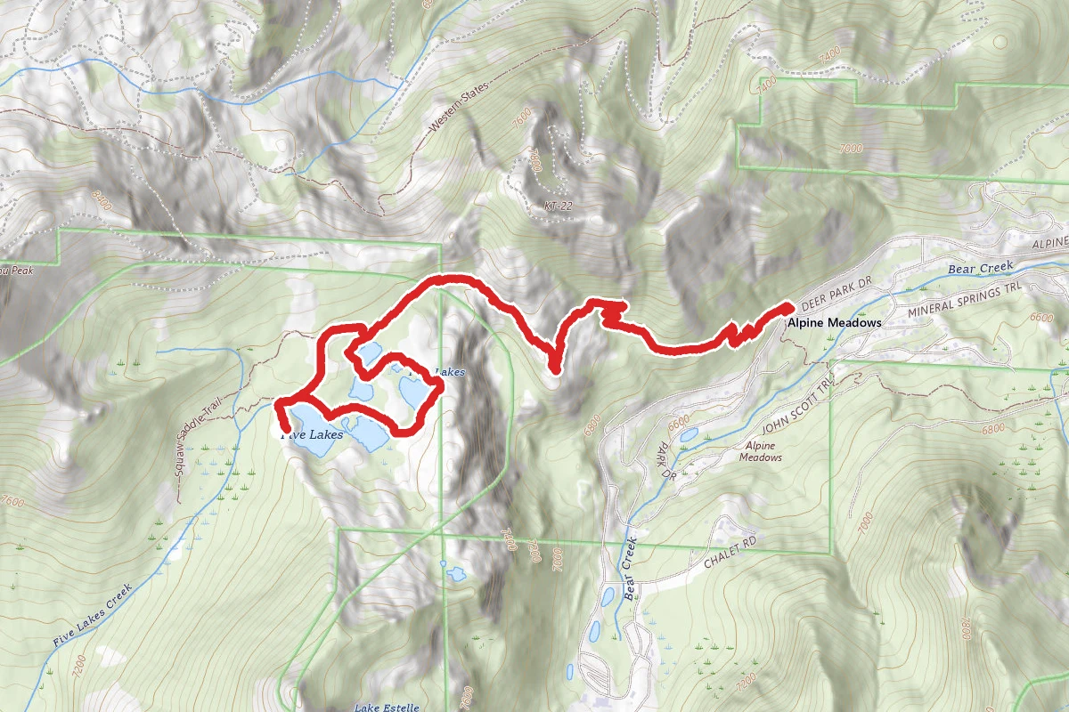 Five Lakes Trail