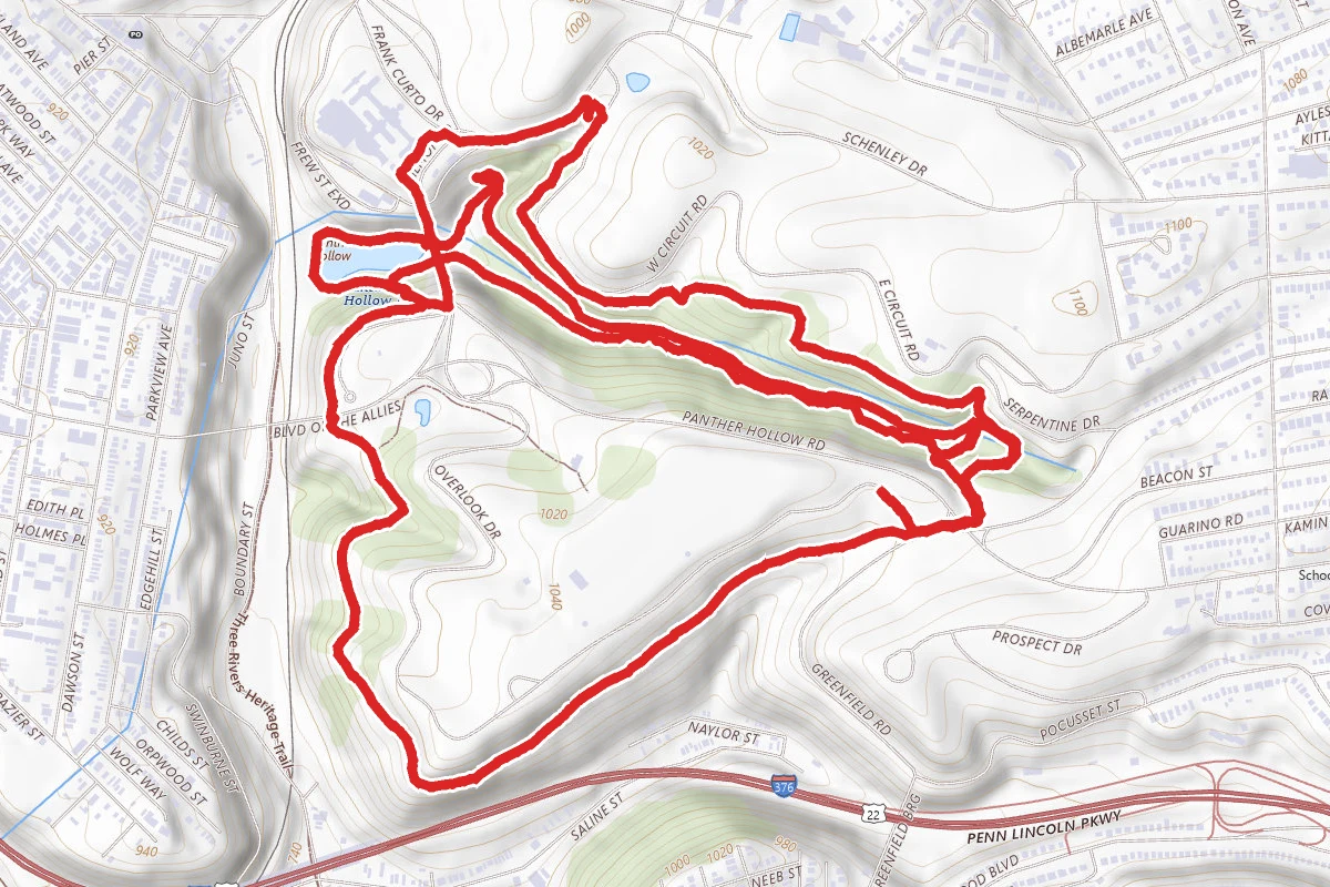 Schenley Park Double Loop