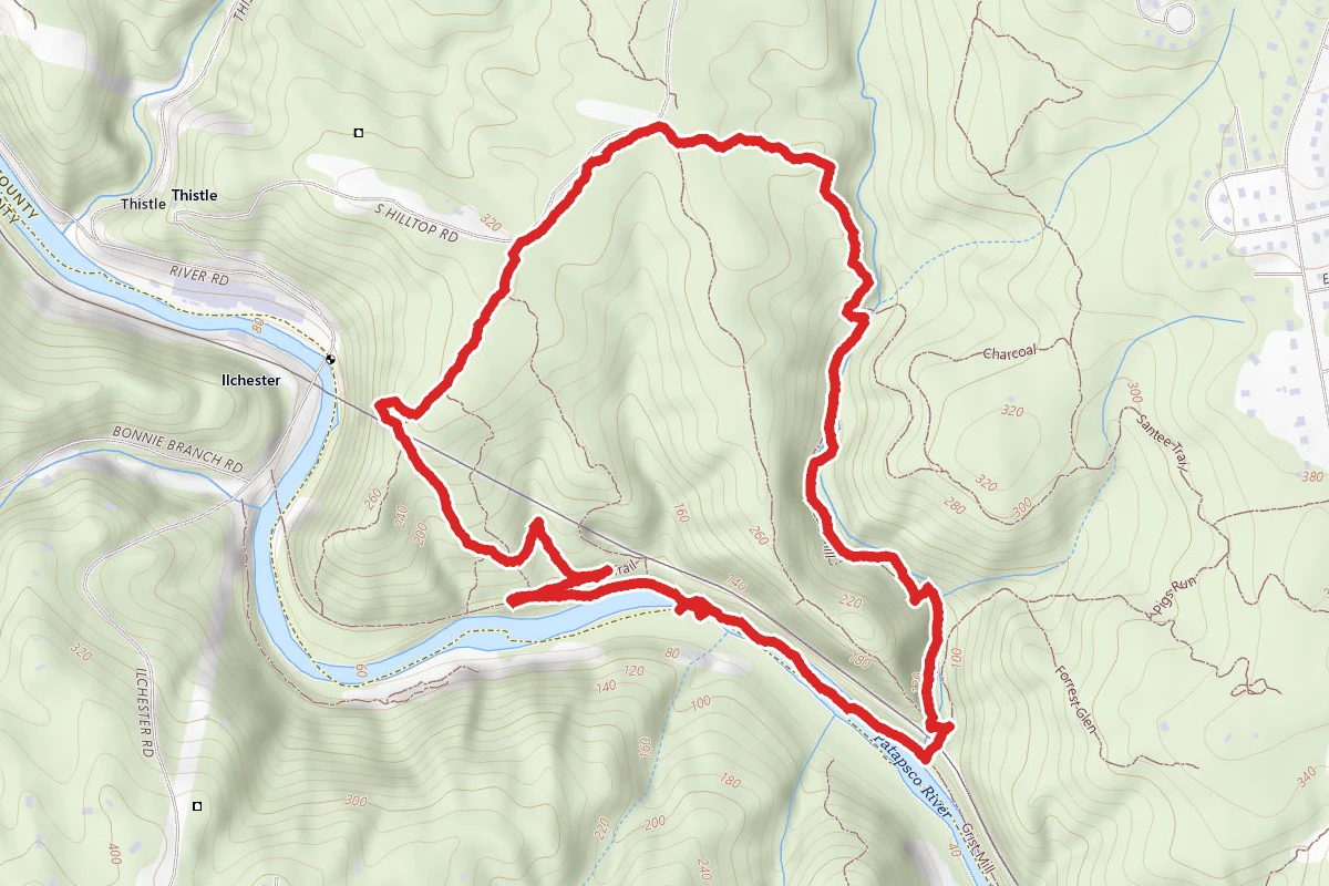 Hill Top, Grist Mill, and Sawmill Branch Loop