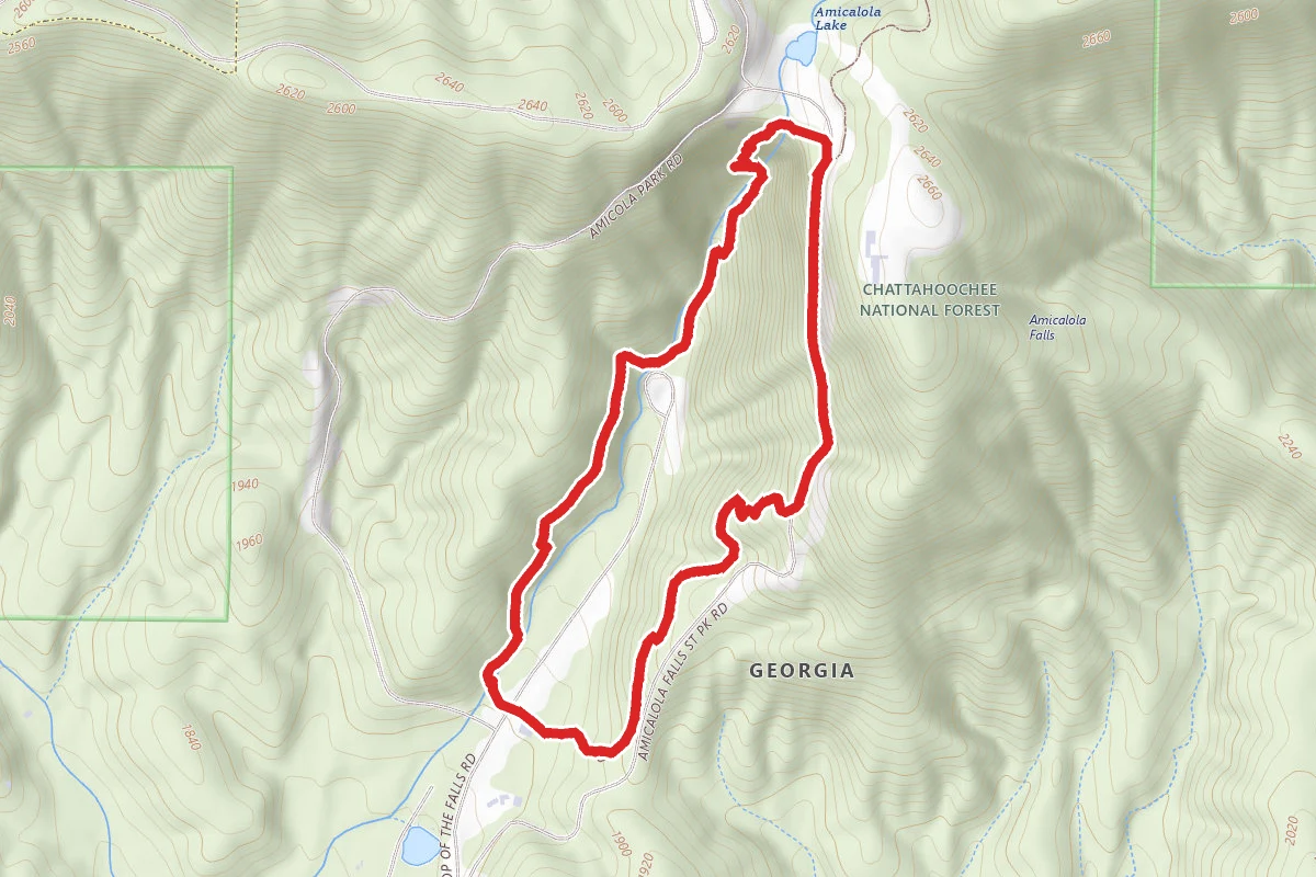 Amicalola Falls via East Ridge Loop Trail