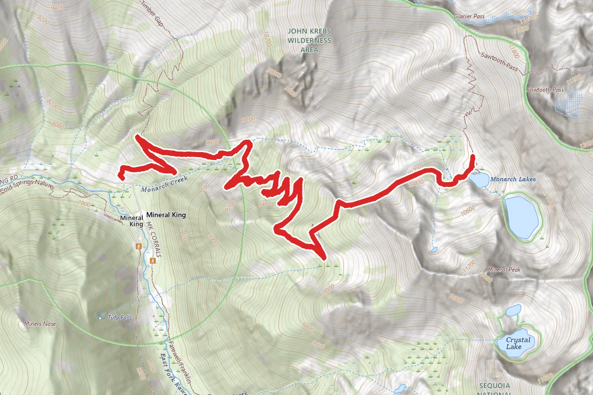 Monarch Lakes Trail