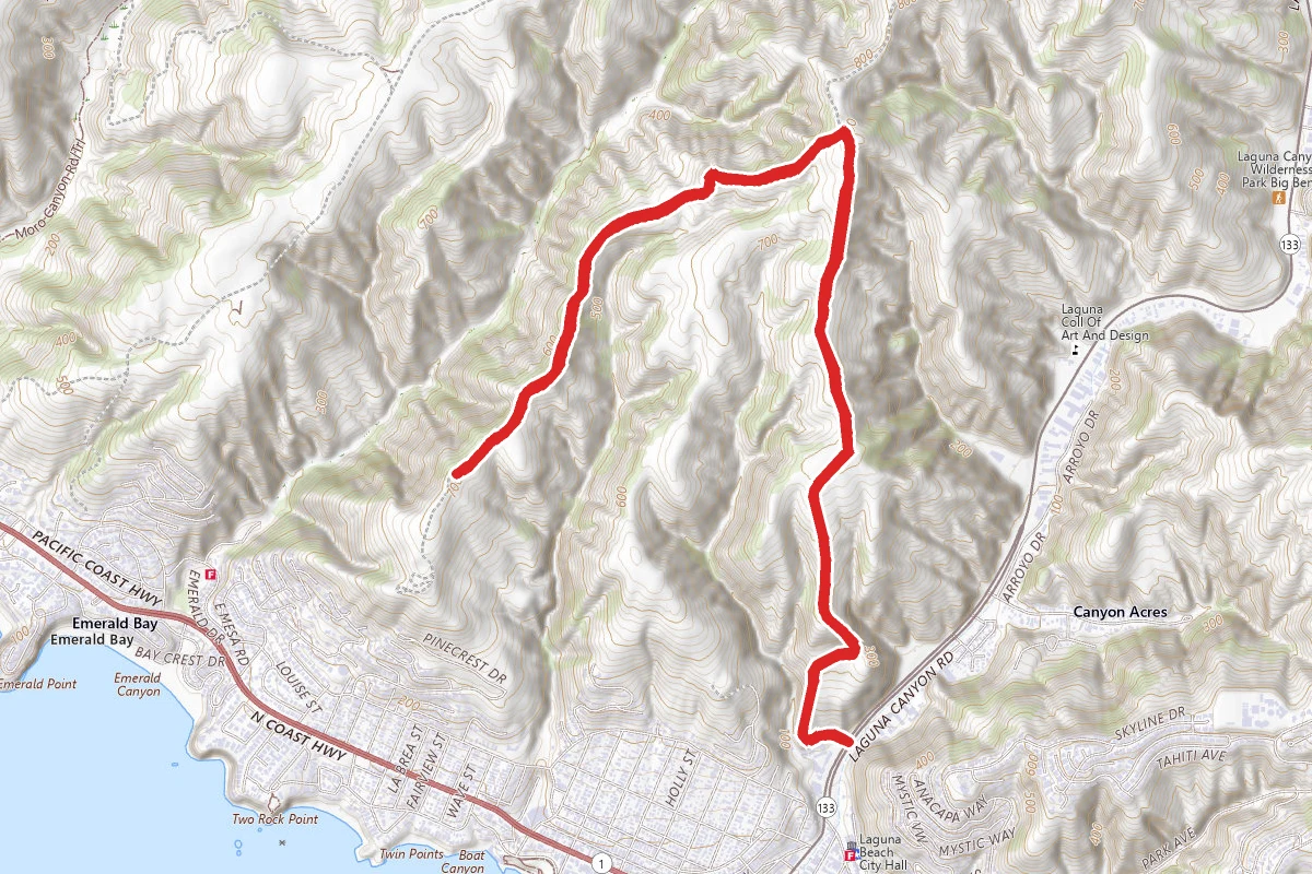 Laguna Bowl Road to Boat Road