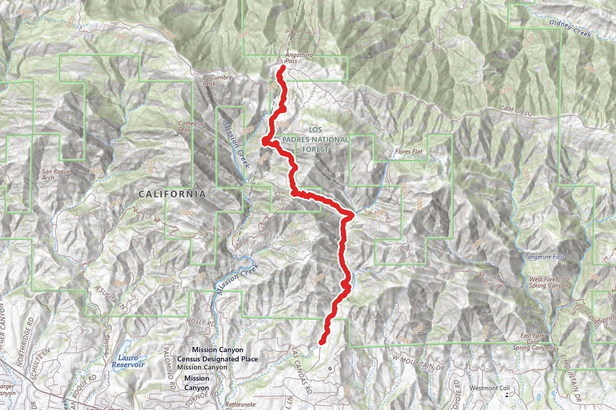 Rattlesnake Canyon Trail to Tunnel Trail