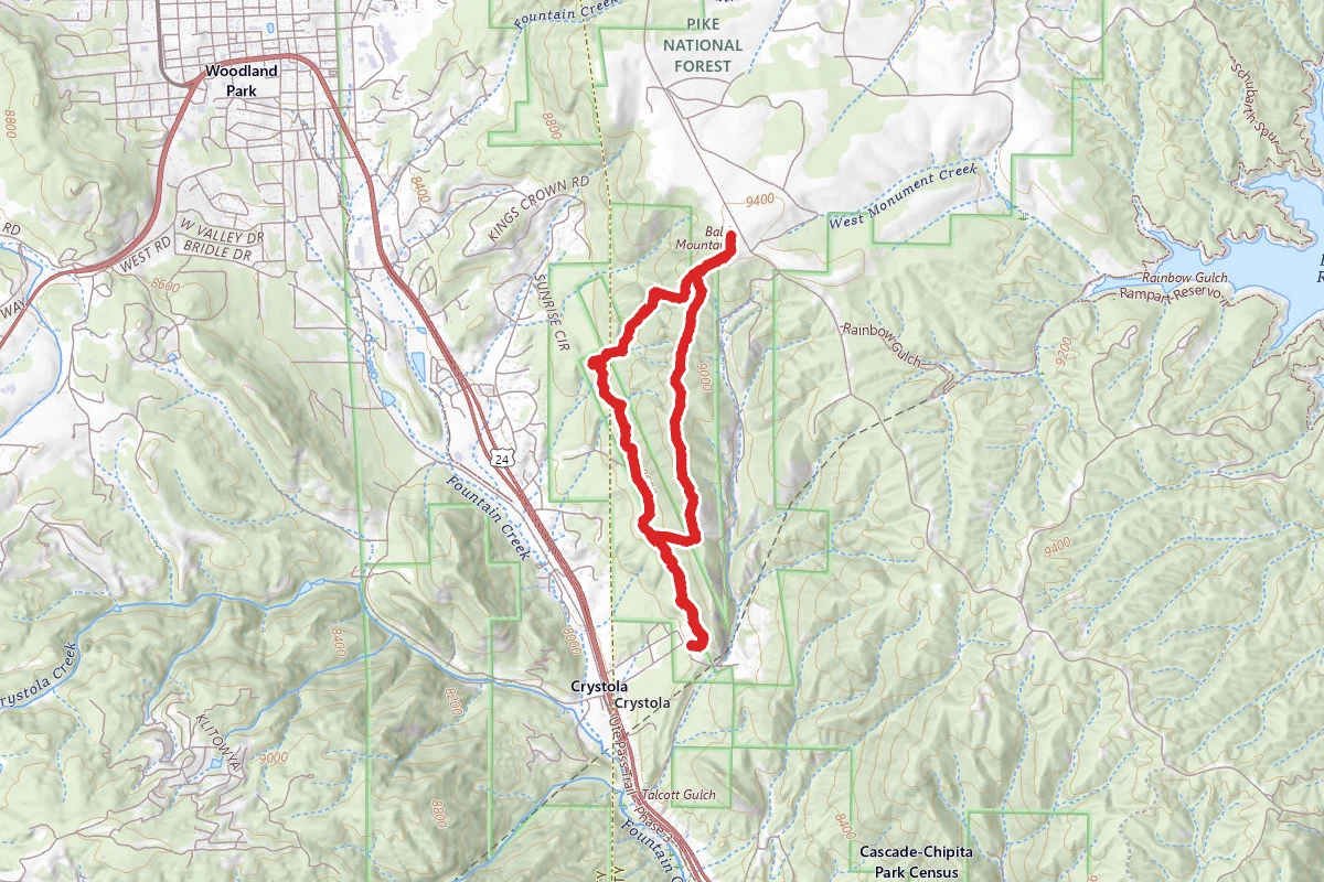 Bald Mountain Loop via Canyon Drive