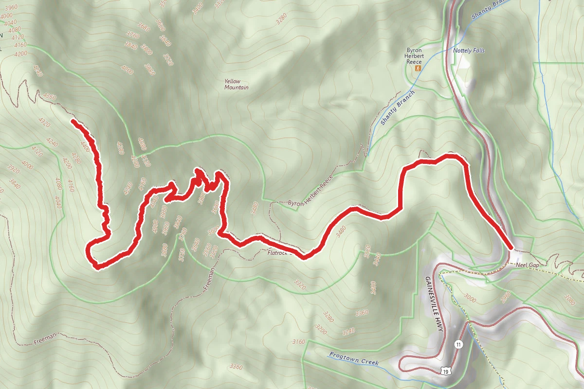 Blood Mountain via Appalachian Trail