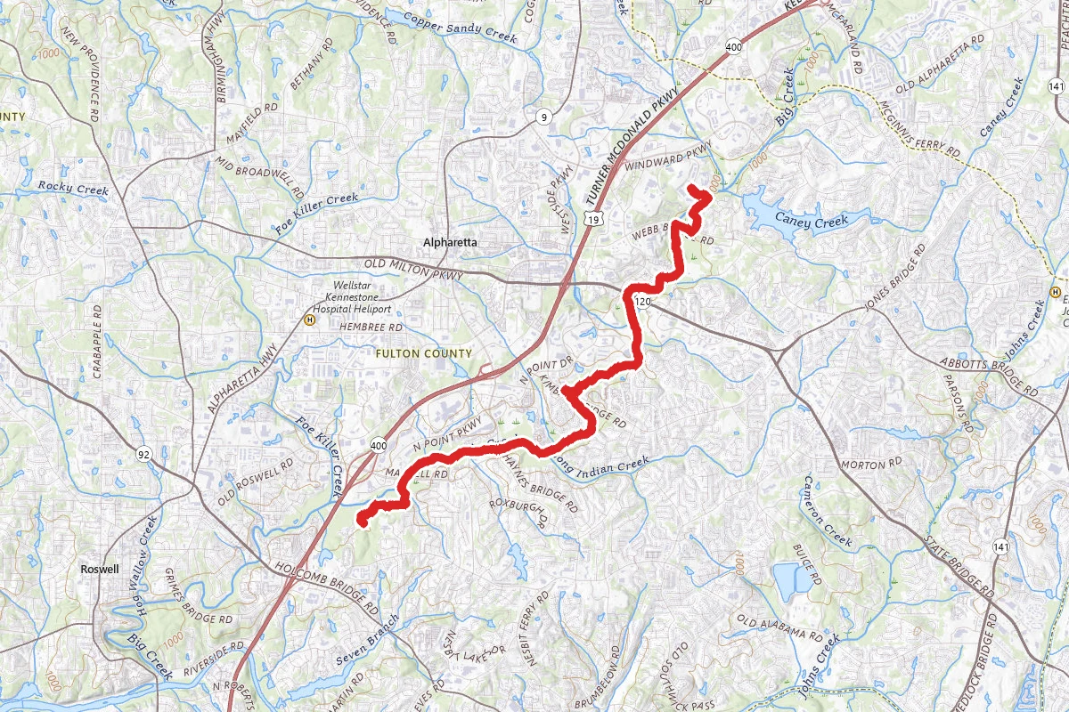 Big Creek Greenway from Marcon Drive