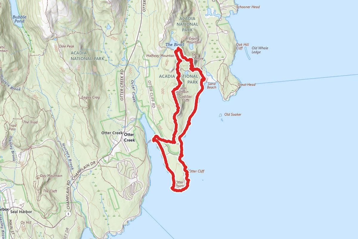 Beehive, the Bowl, Gorham Mountain, Ocean Drive Loop