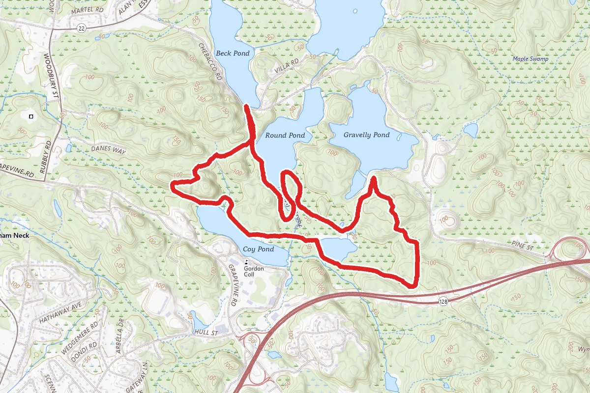 Round Pond, Coy Pond, Gravelly Pond Loop