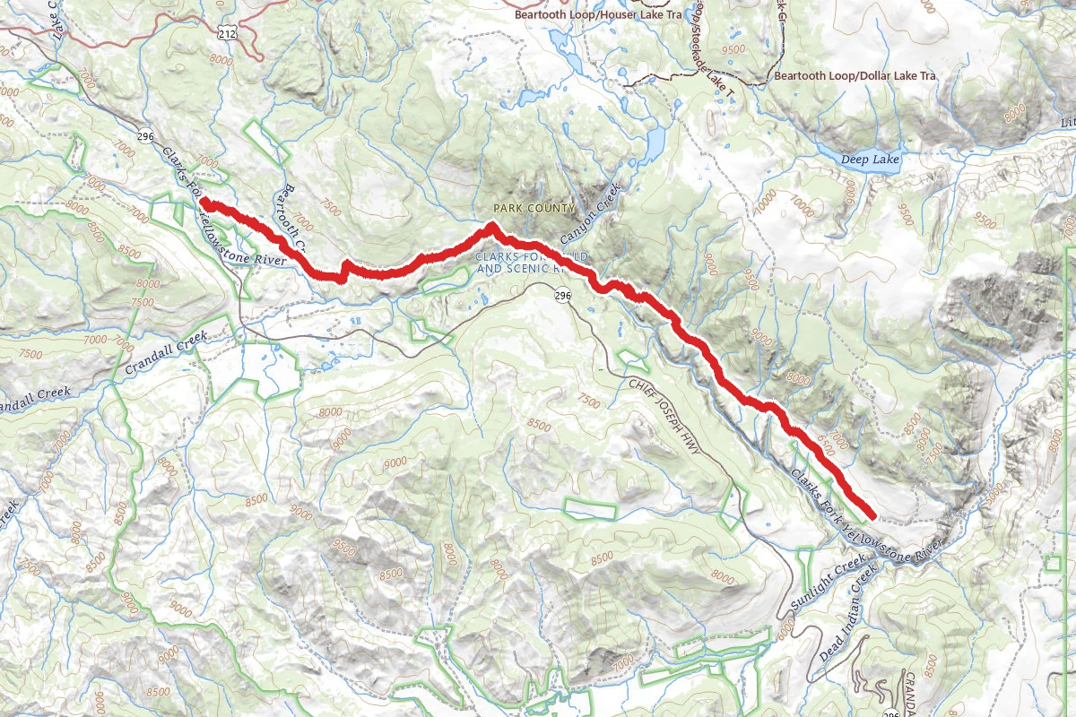 Clarks Fork Trail
