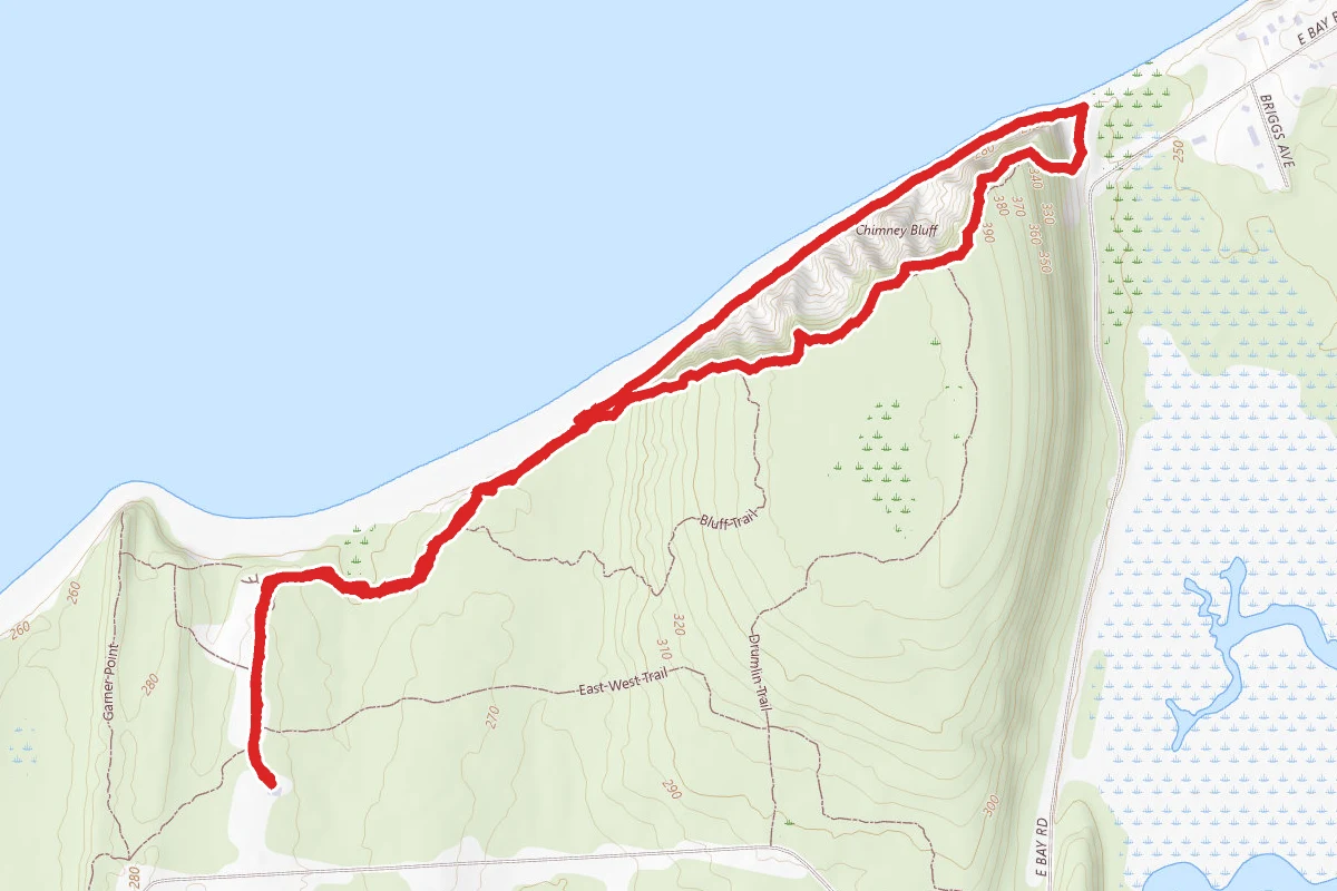 Chimney Bluffs Loop