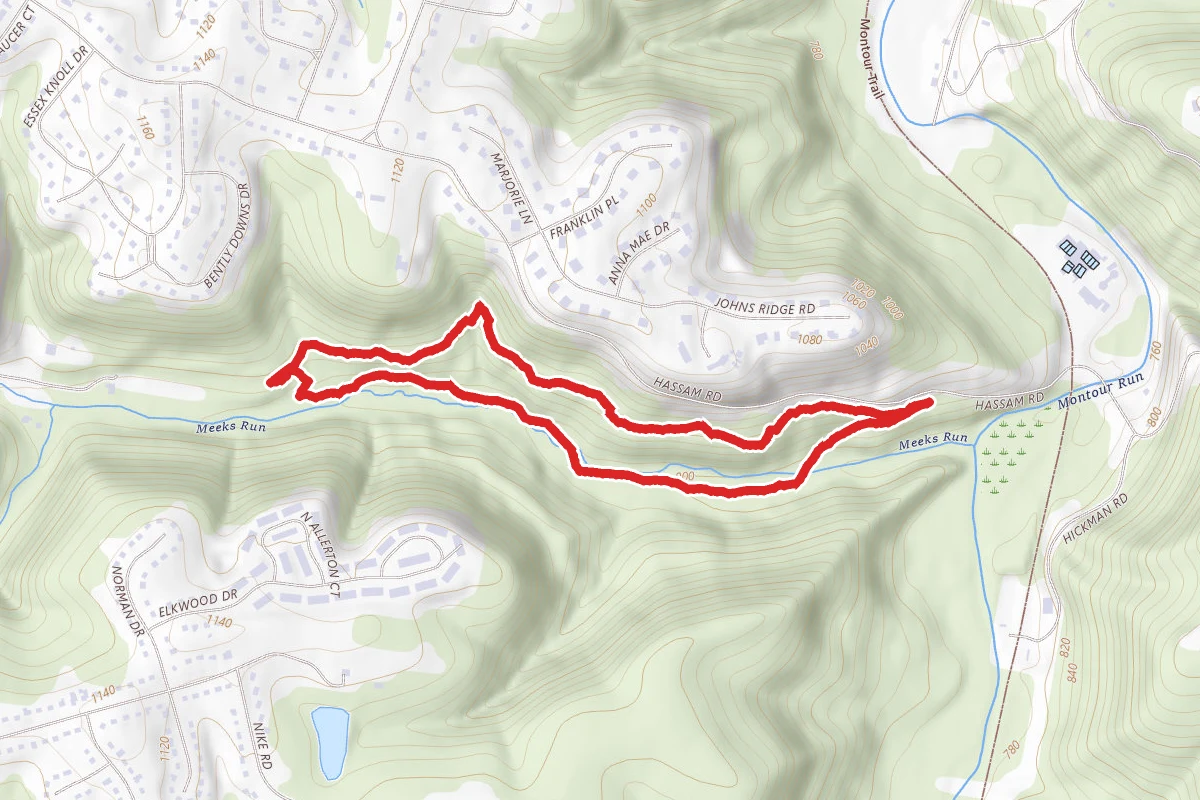 Meeks Run and Oil Well Trail Loop