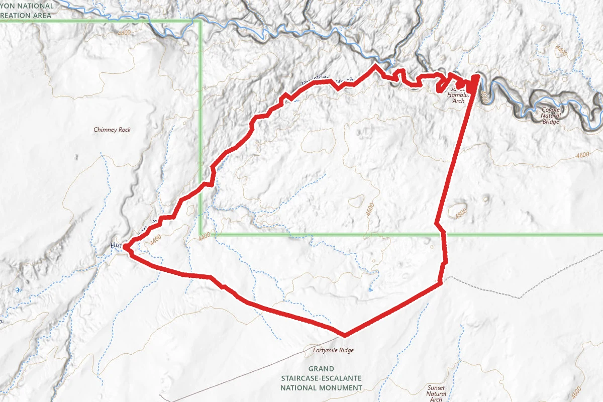 Coyote Gulch and Hurricane Wash Loop Trail