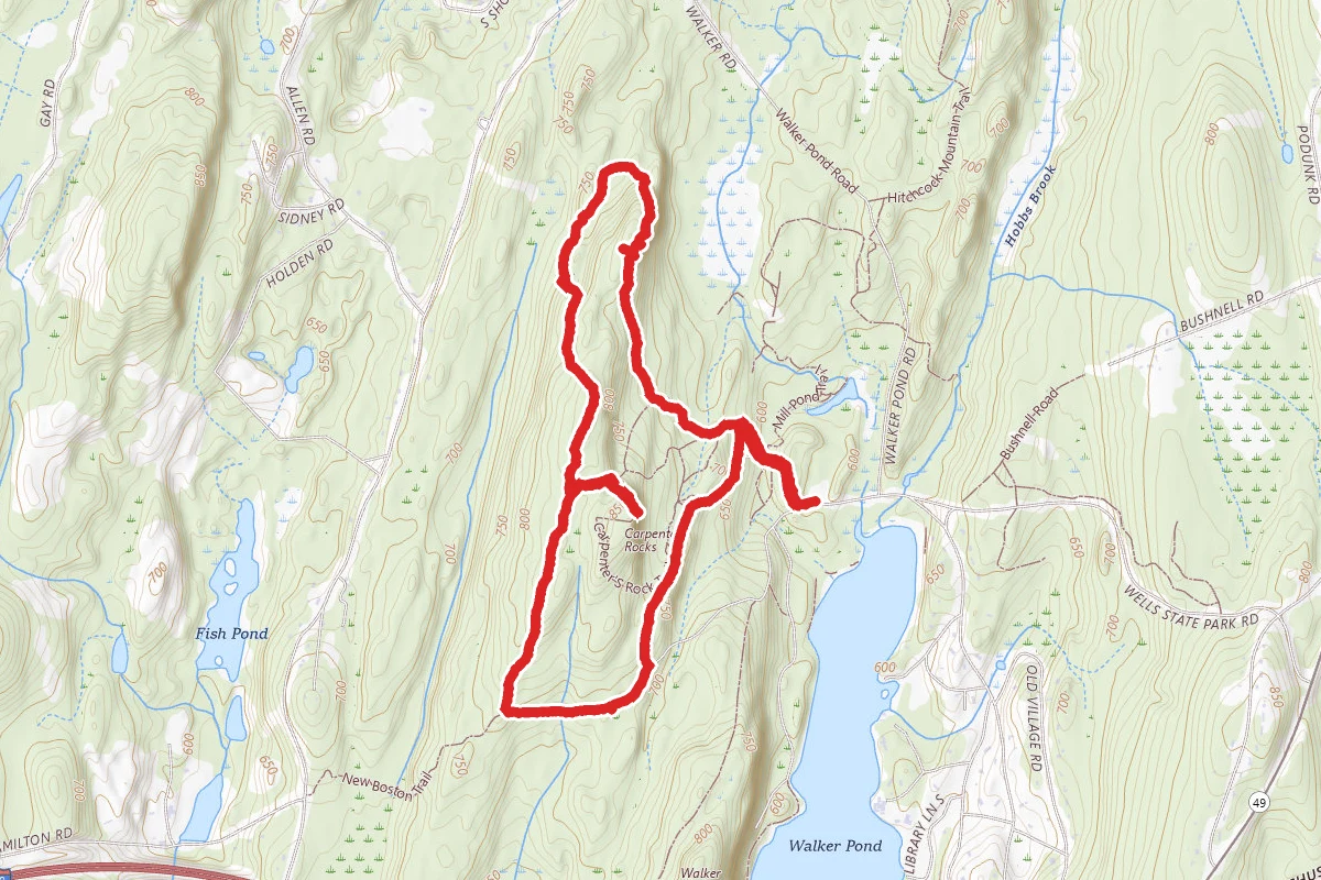 Wells State Park North and South Trail (Red and White)