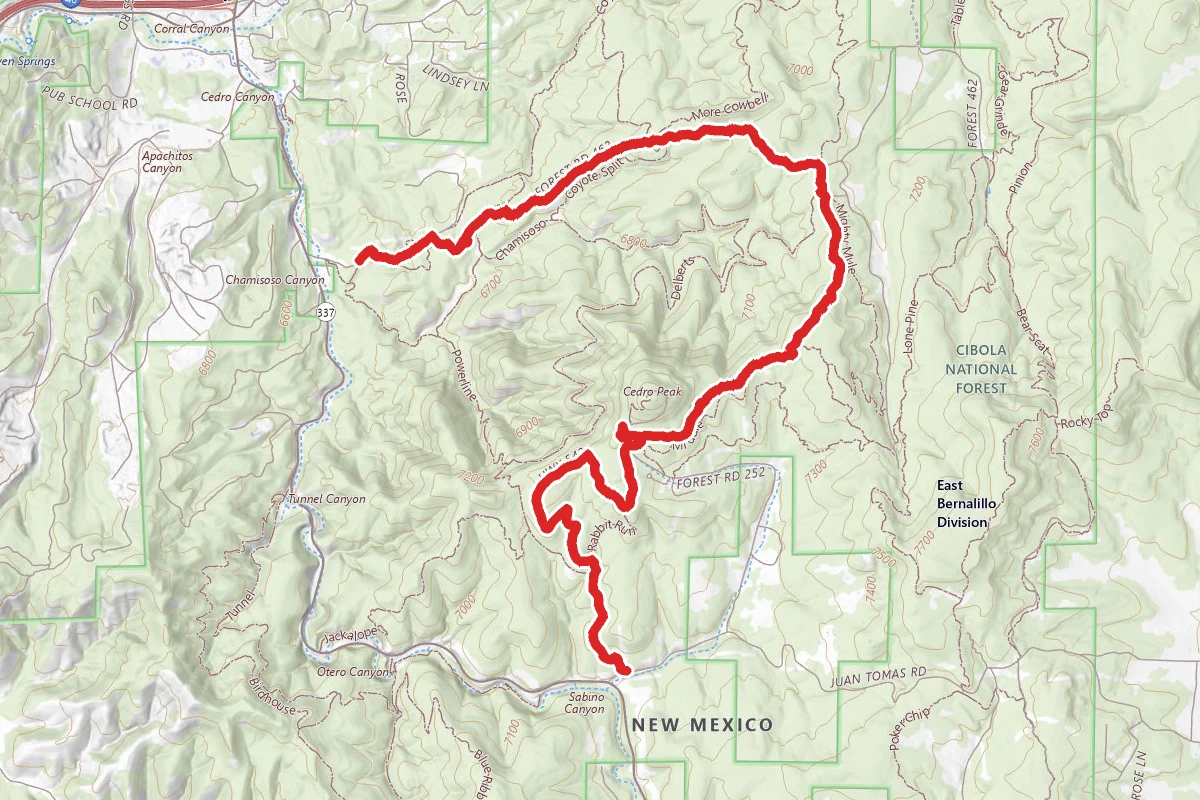 Cedro Peak OHV Trail