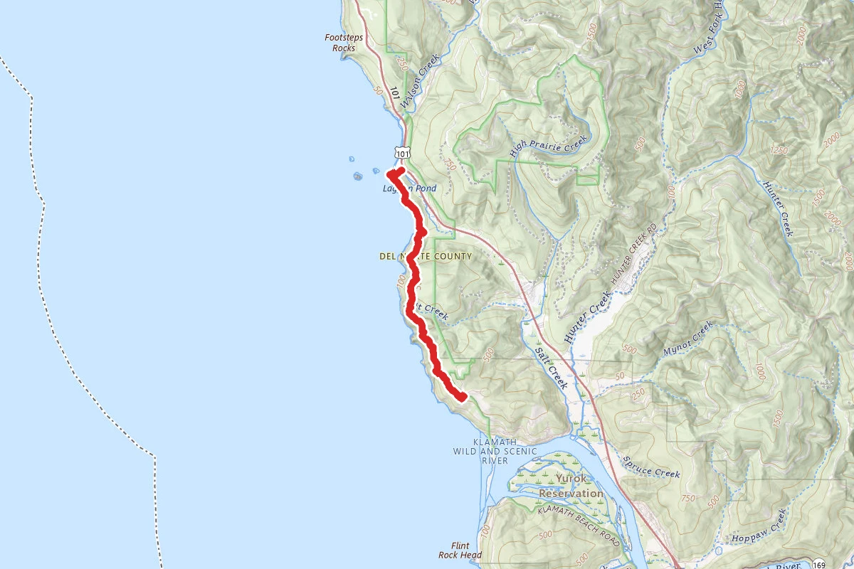 Hidden Beach and False Klamath Rock