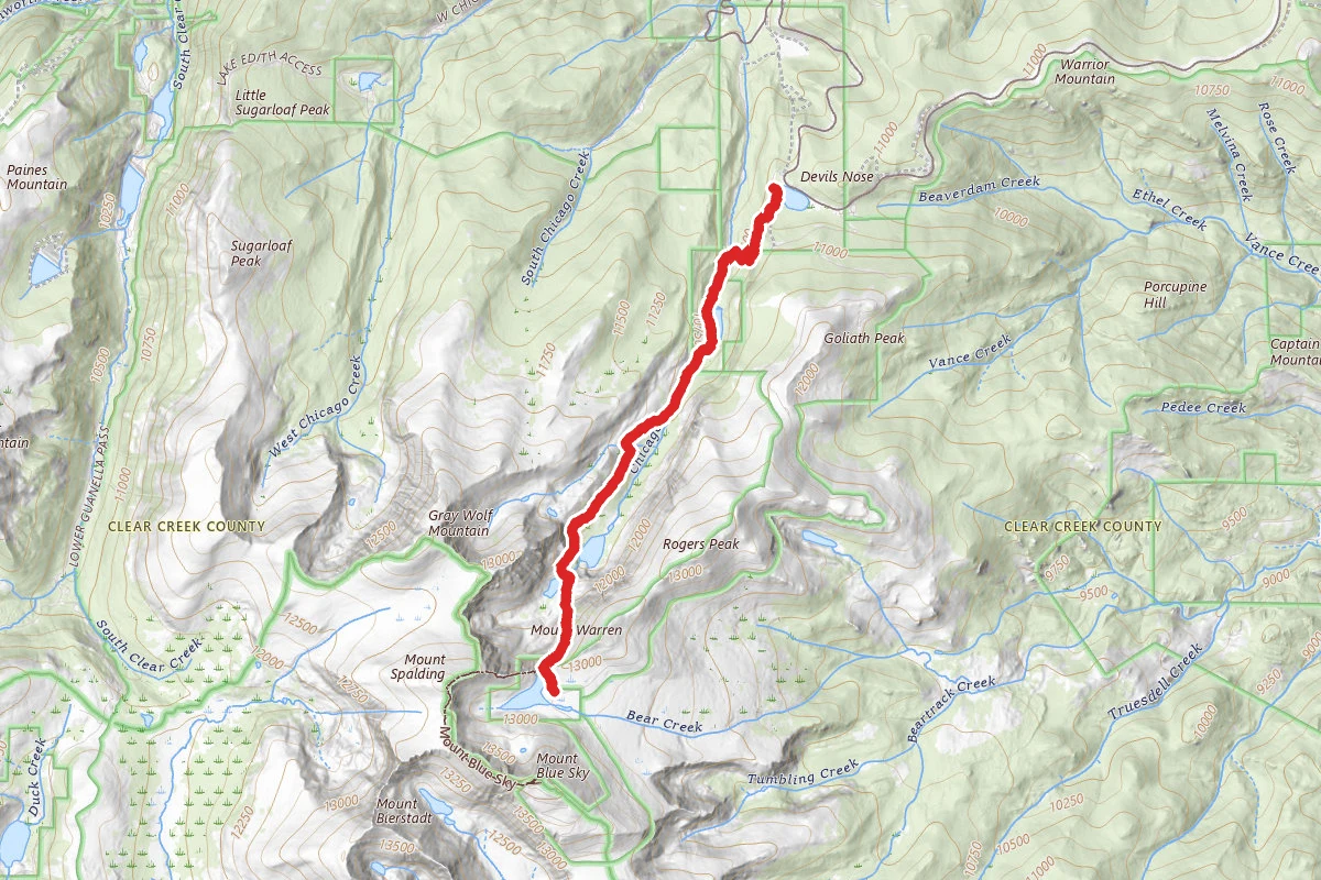 Echo Lake to Summit Lake