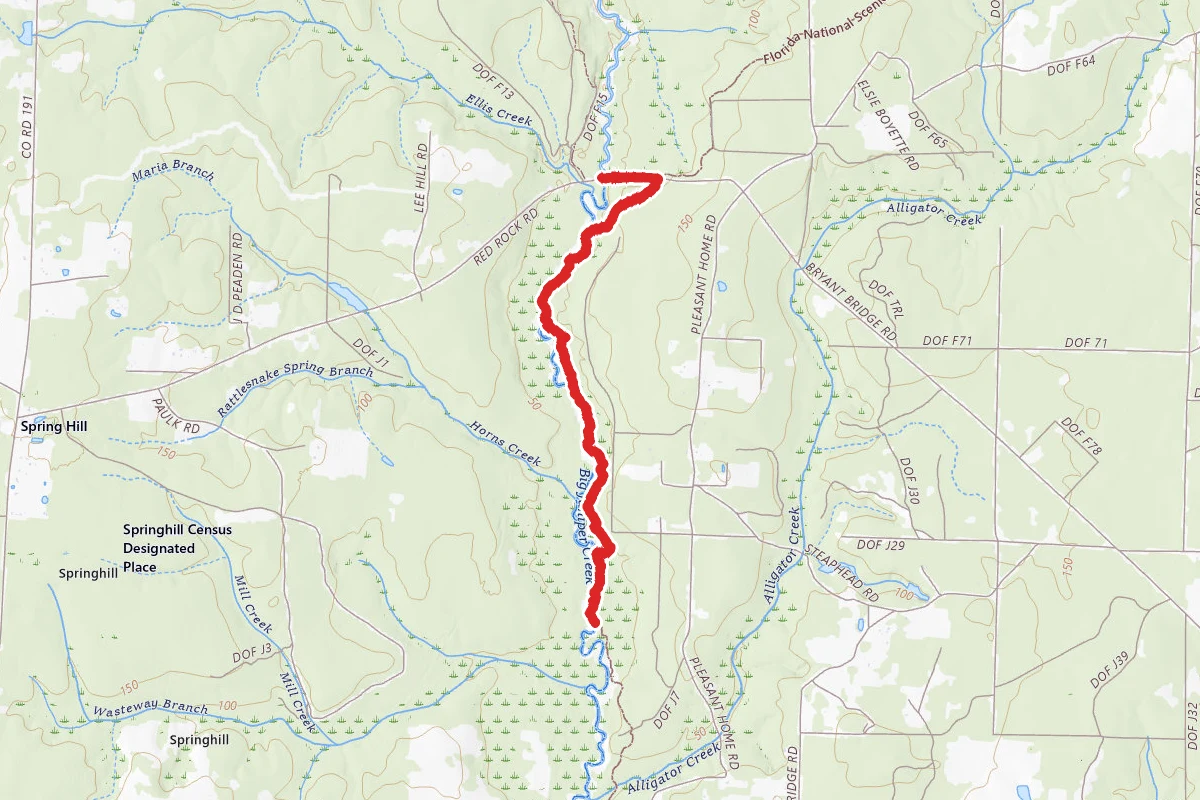 Sweetwater Creek and Juniper Creek