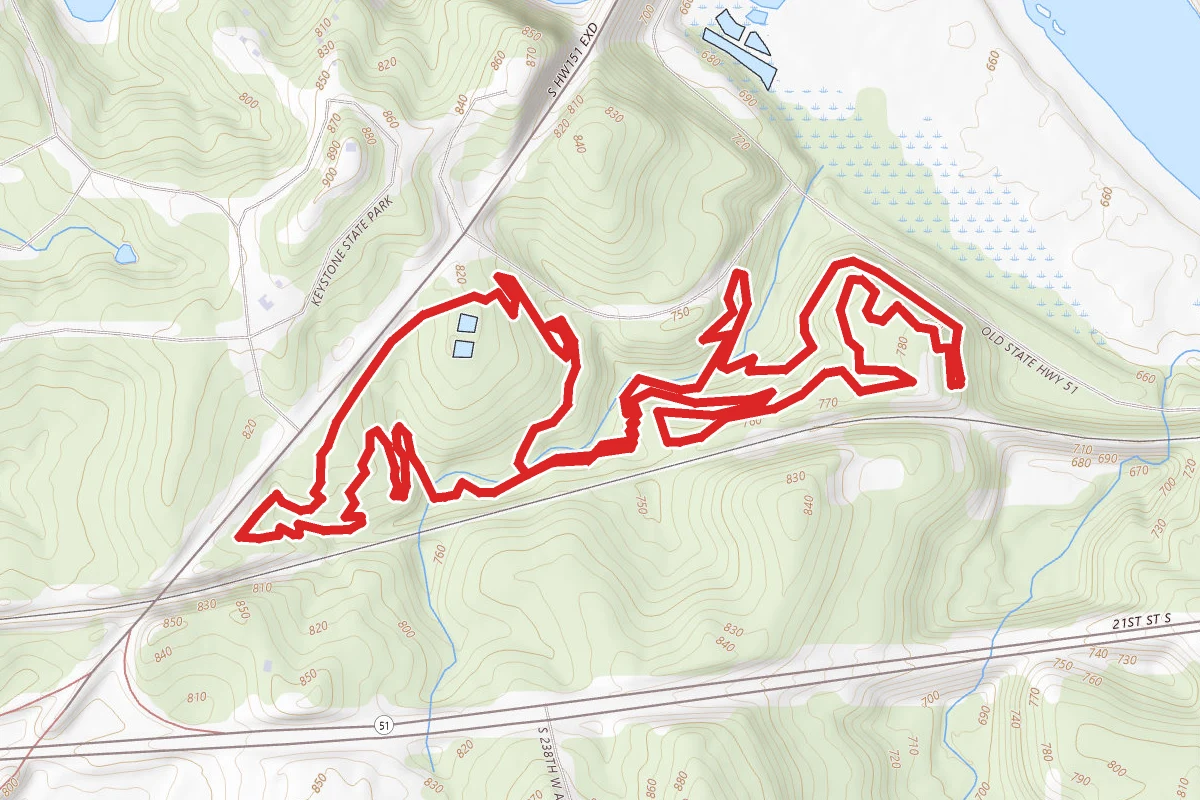 Keystone Lake Walking Trail