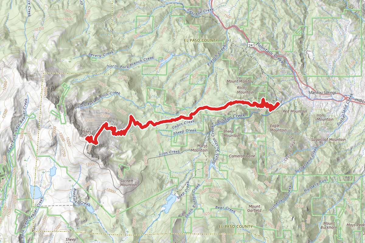 Pikes Peak via Barr Trail