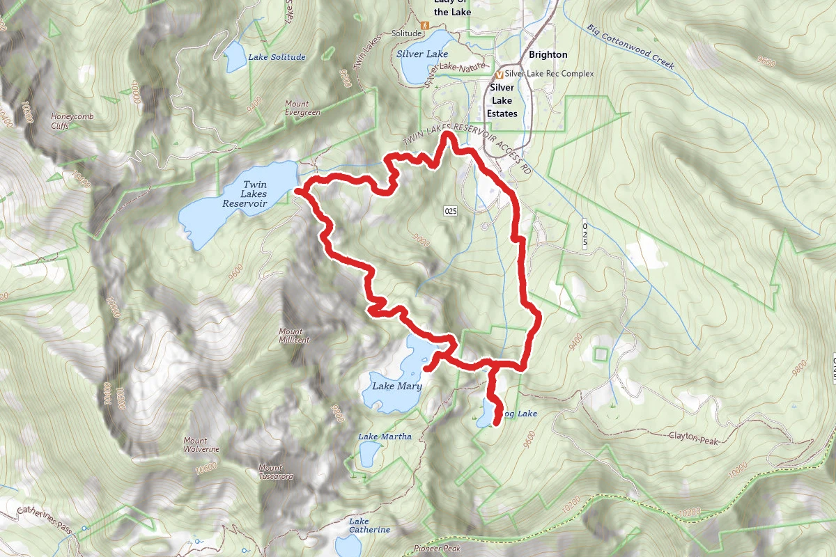 Dog Lake, Lake Mary, Twin Lakes Reservoir Loop