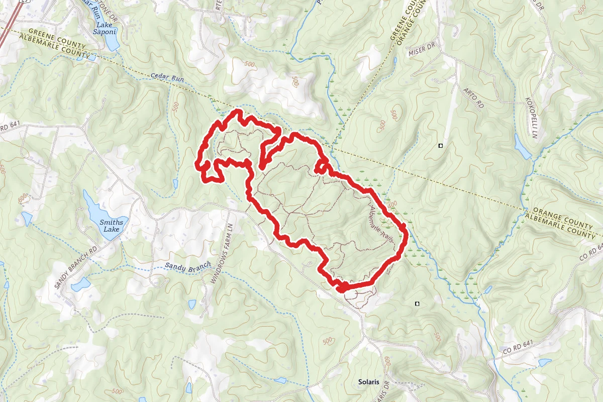 Preddy Creek Outer, Advanced, Creekside and Goldenrod Loop