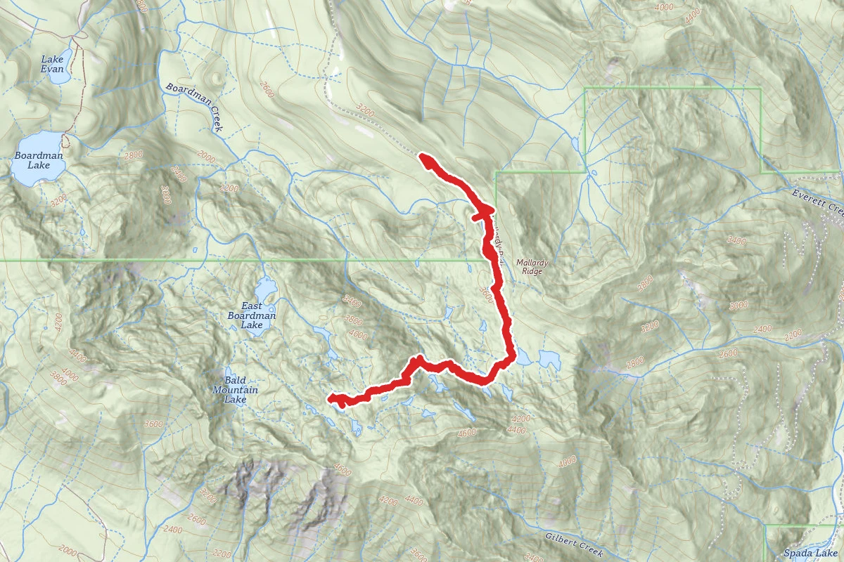 Cutthroat Lakes Via Walt Baily Trail