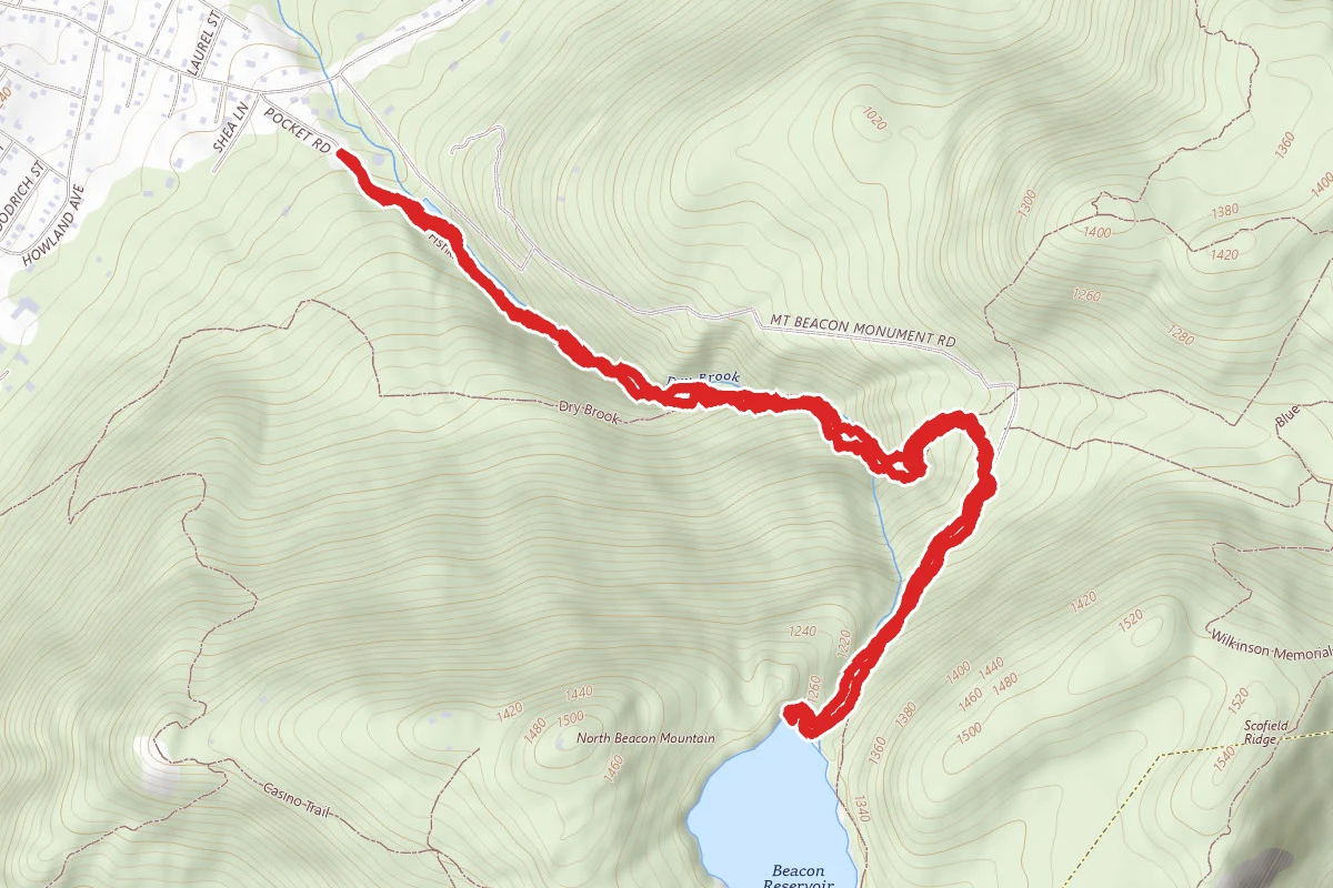 Beacon Reservoir via the Fishkill Ridge Trail (White)