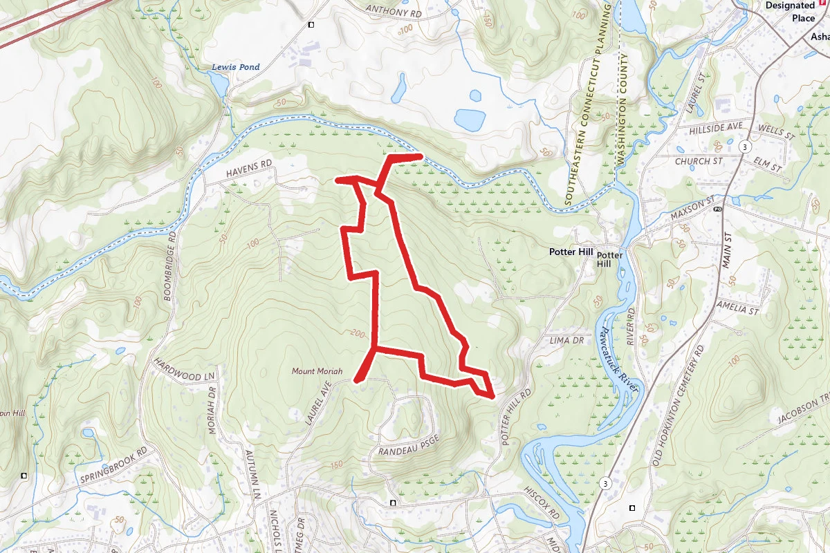 Westerly Town Forest Trail