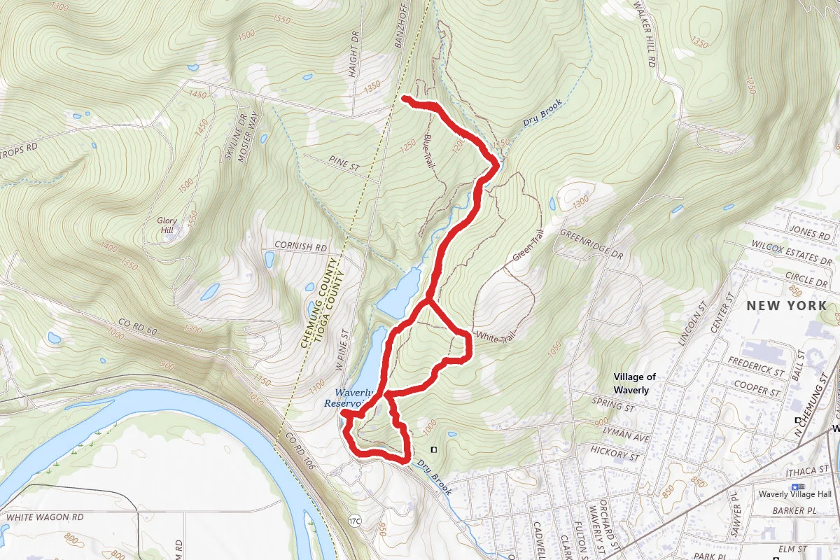 Two Rivers Yellow, Red and Green Trail