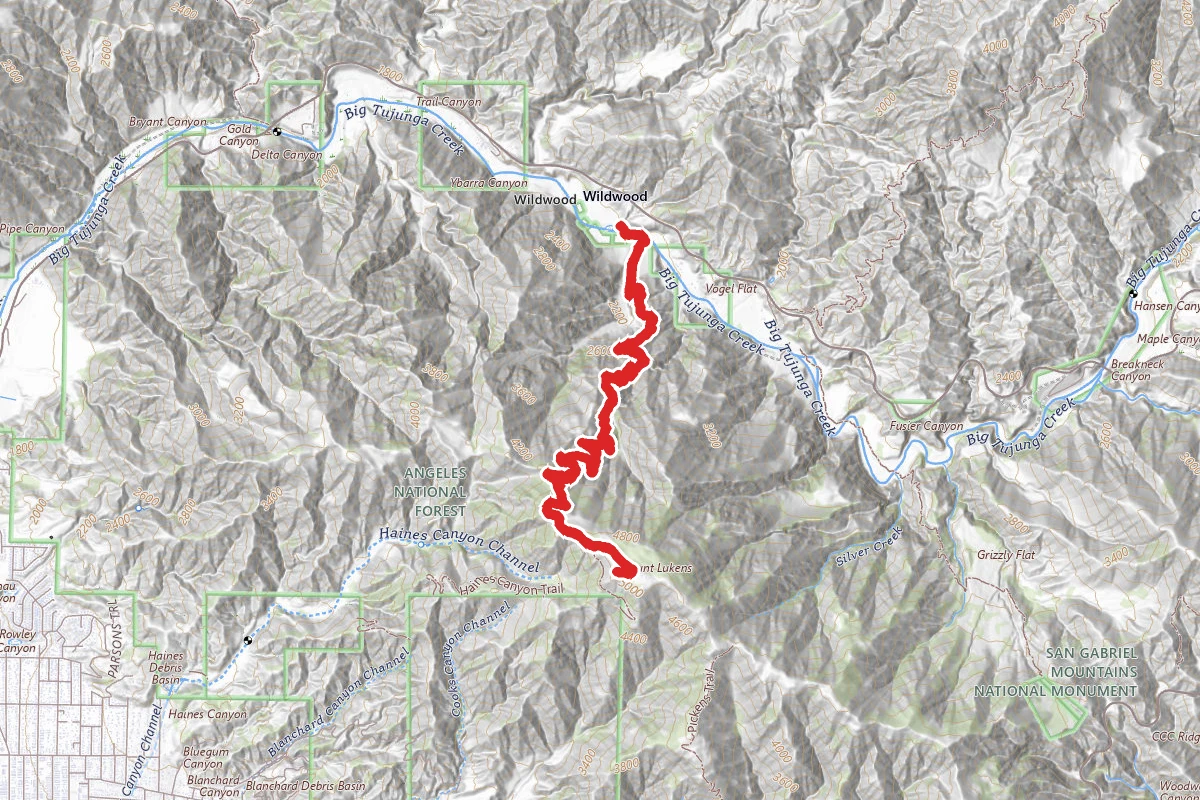 Mount Lukens via Stone Canyon